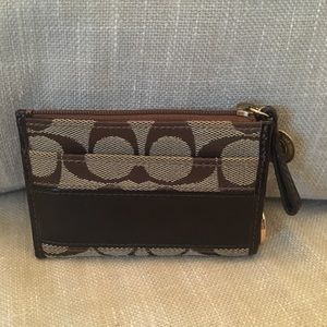 Coach credit card key ring